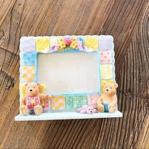 Baby Teddy Bear Patchwork Picture Frame